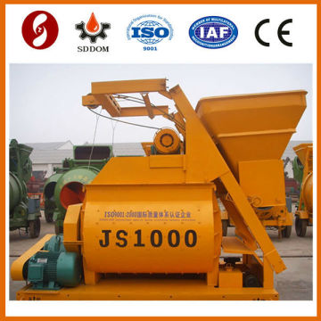 JS1000 bhs twin shaft concrete mixer portable